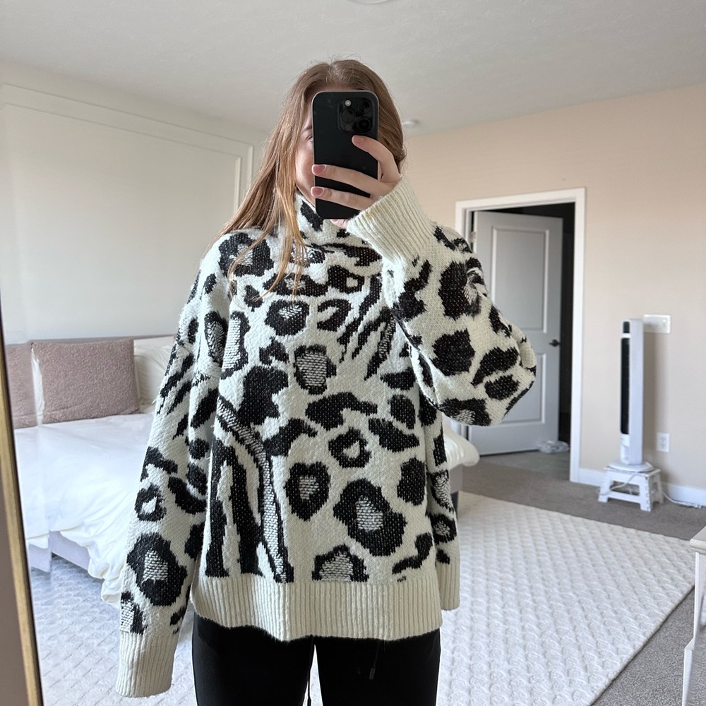 Zebra Turtleneck
